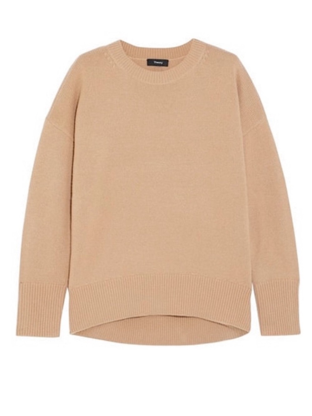 THEORY Karenia Cashmere Sweater in camel